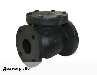 Клапан чугунный 80 Ру16 обратный 9544-93